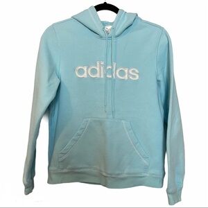 Adidas Light Blue with Embroidered Name Hoodie